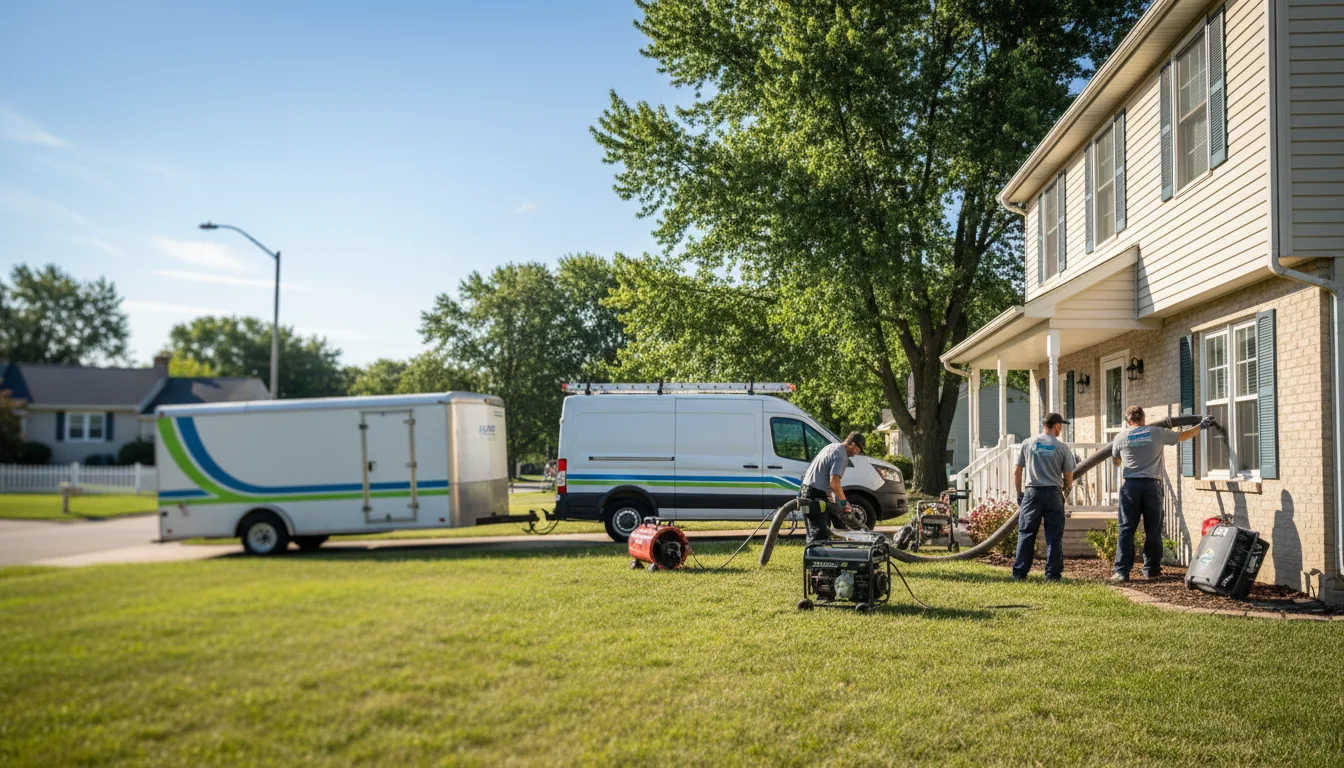 Flooded Basement Restoration And Cleanup With Repair in Flora, IL near me